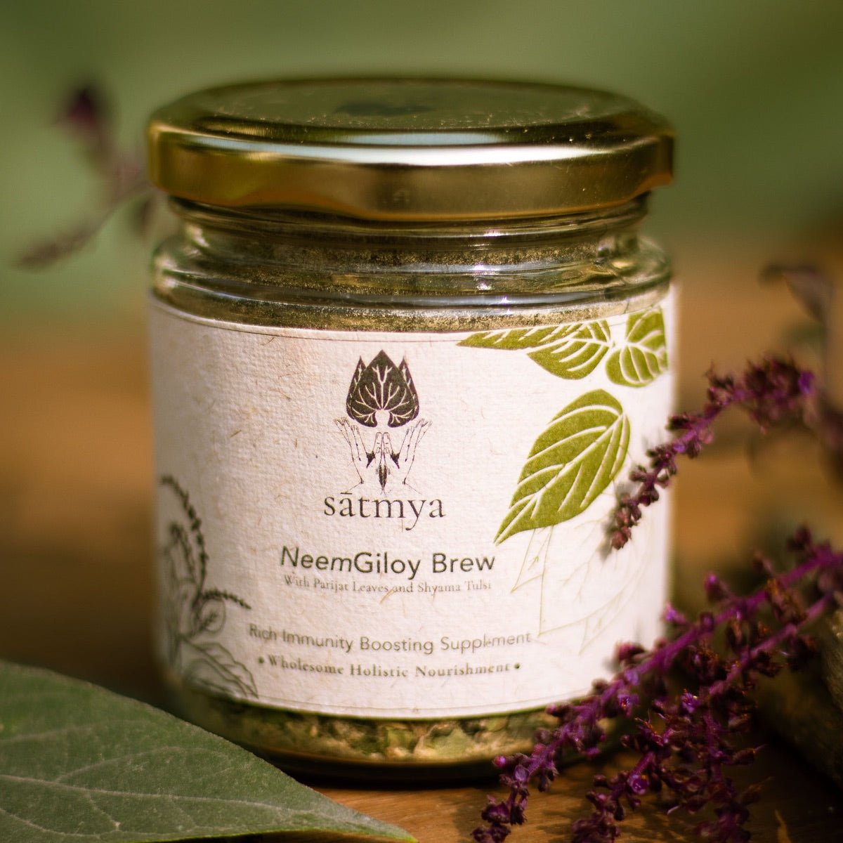 Immunity Boosting Neem Giloy Brew – Health & Energy Drinks on Brown Living™. SKU: Neemg_50gms998. Img 1.