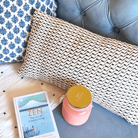 Indigo Mirage Cushion Cover Handcrafted Cotton Decorative Cover – Covers & Inserts on Brown Living™. SKU: TLD-BL-17. Img 1.