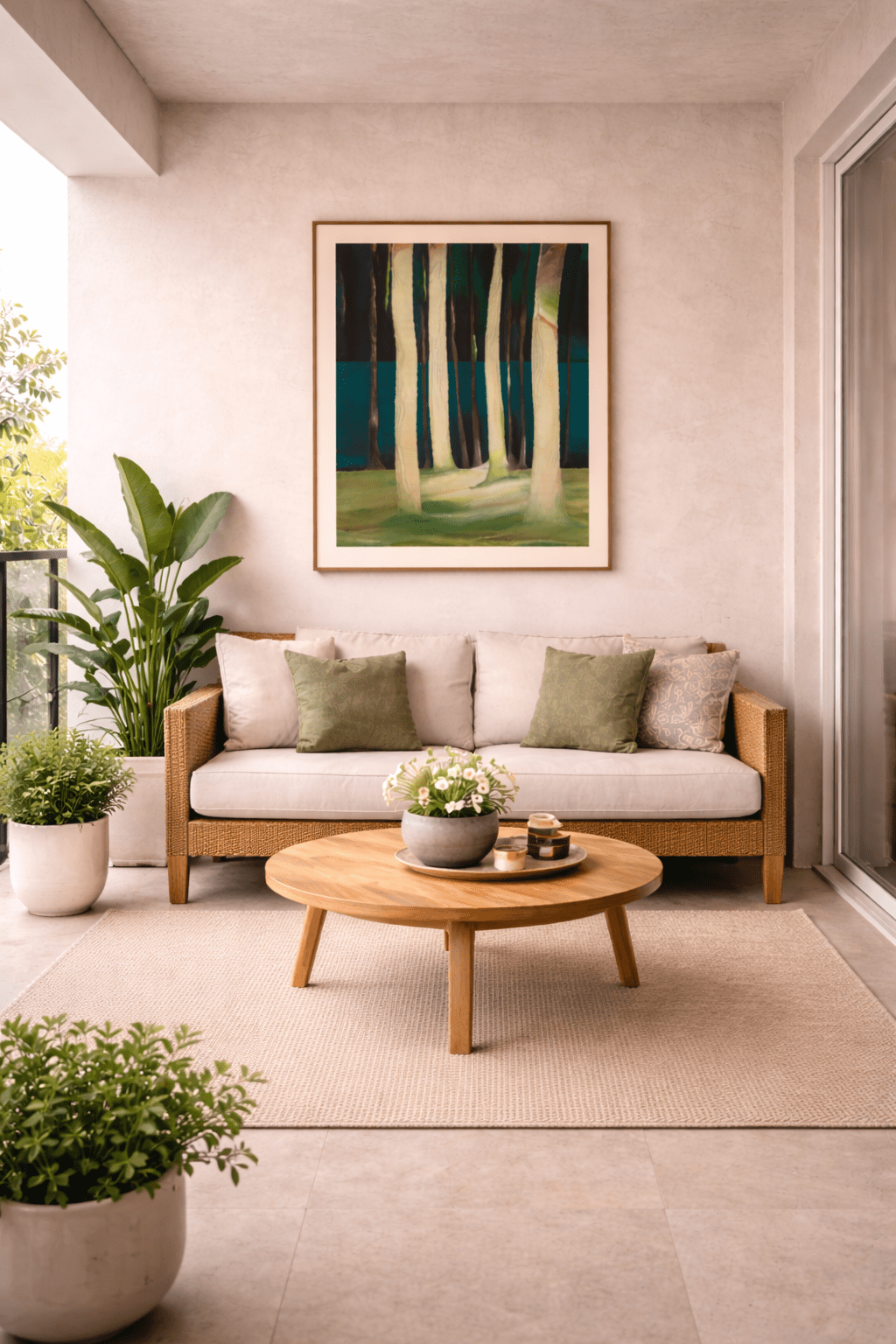 Into the Shadows Wall Art Print | Minimal Abstract Artwork – Wall Decor on Brown Living™. SKU: WA02. Img 5.