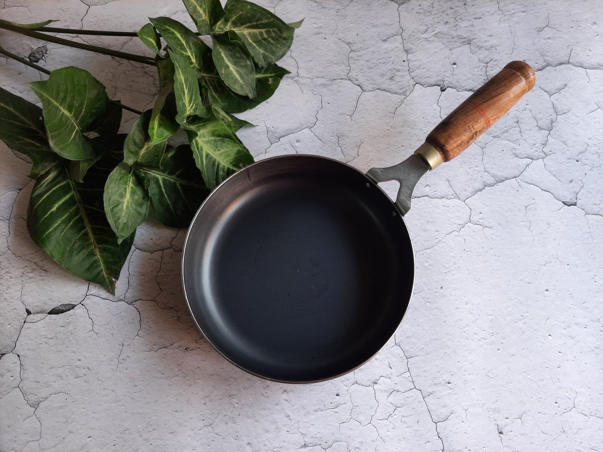 Iron Fry Pan | Traditional Iron Skillet for Healthy Cooking – Kitchen Tools on Brown Living™. SKU: IFP8. Img 2.