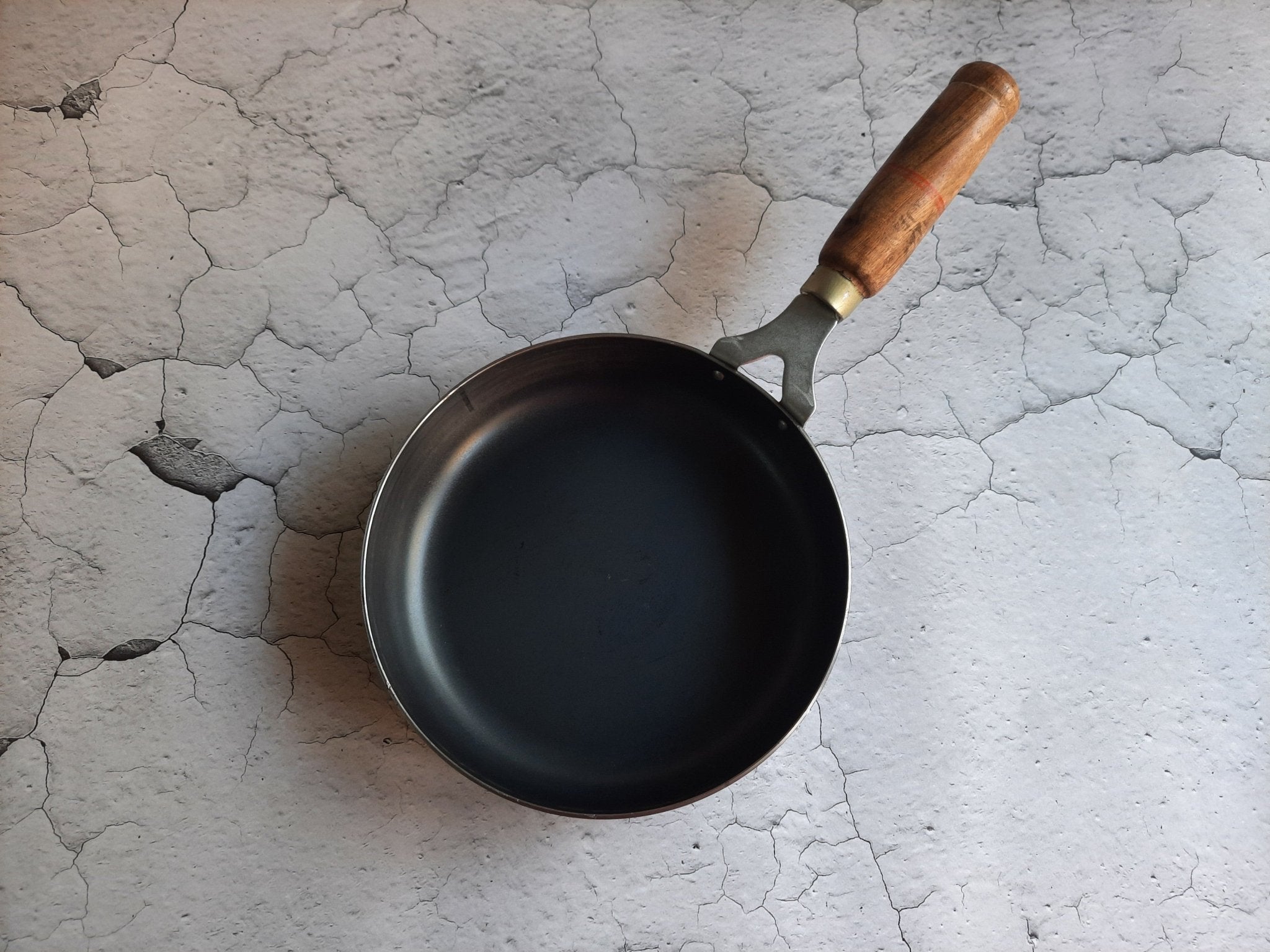 Iron Fry Pan | Traditional Iron Skillet for Healthy Cooking – Kitchen Tools on Brown Living™. SKU: IFP8. Img 1.