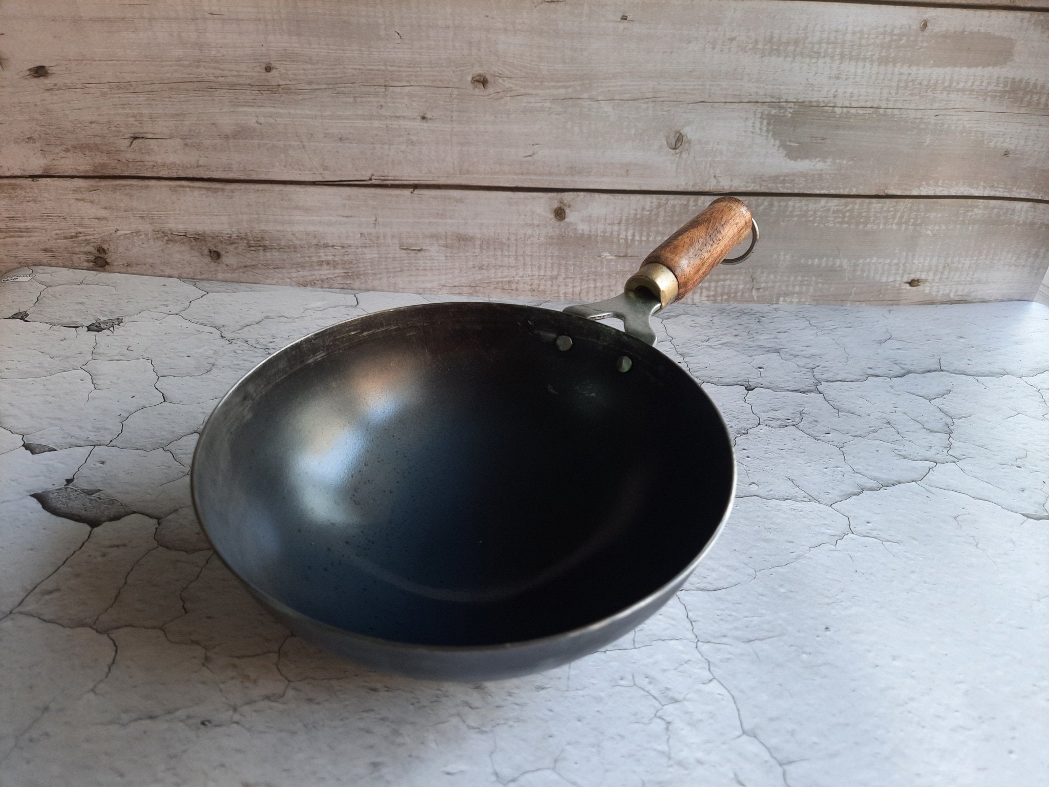 Iron Wok | Traditional Iron Kadhai for Healthy Cooking – Kitchen Tools on Brown Living™. SKU: IDPW8. Img 3.