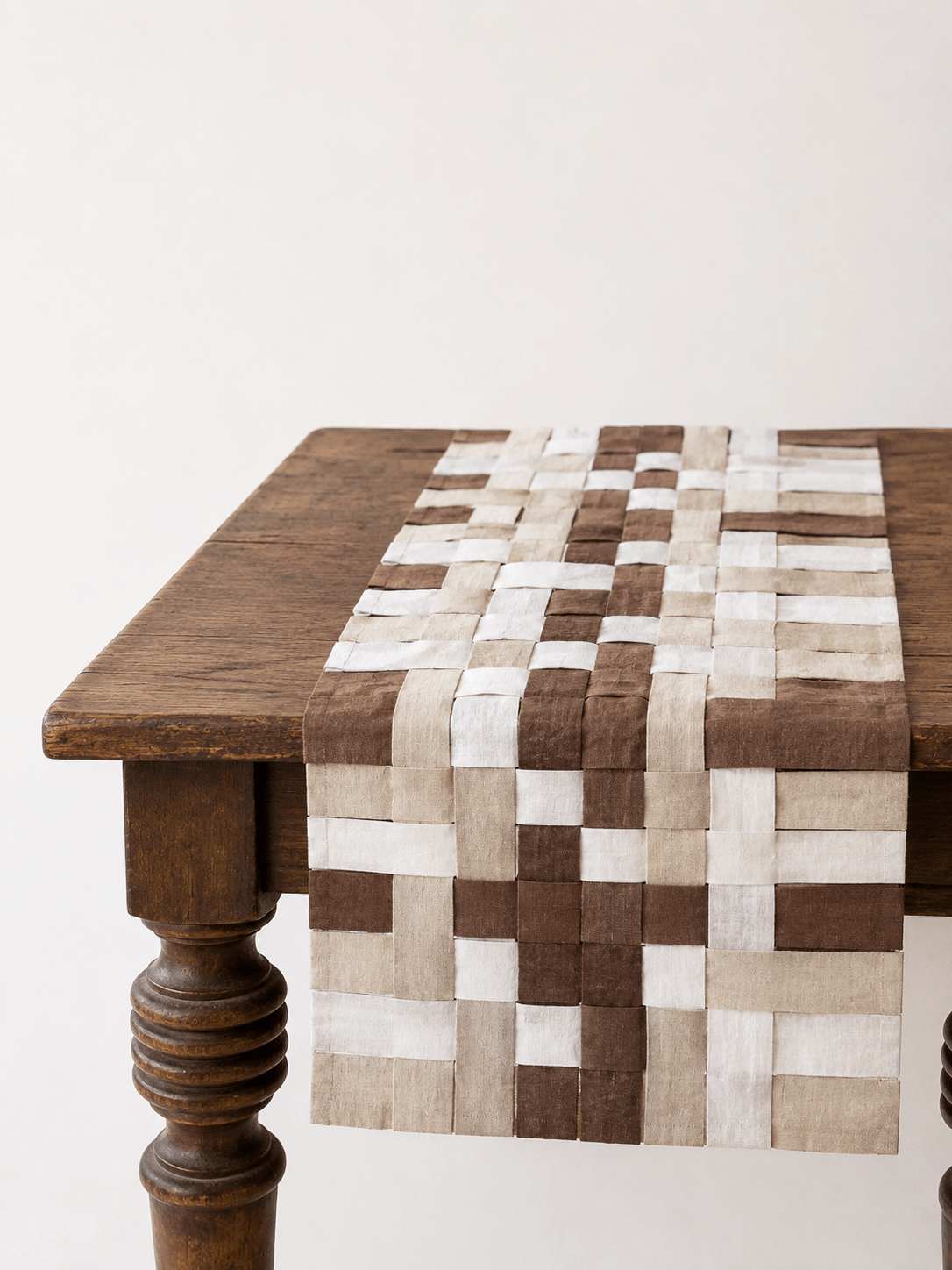 Jaal Table Runner Handcrafted Decorative Table Linen – Table Linens on Brown Living™. SKU: TR10. Img 4.