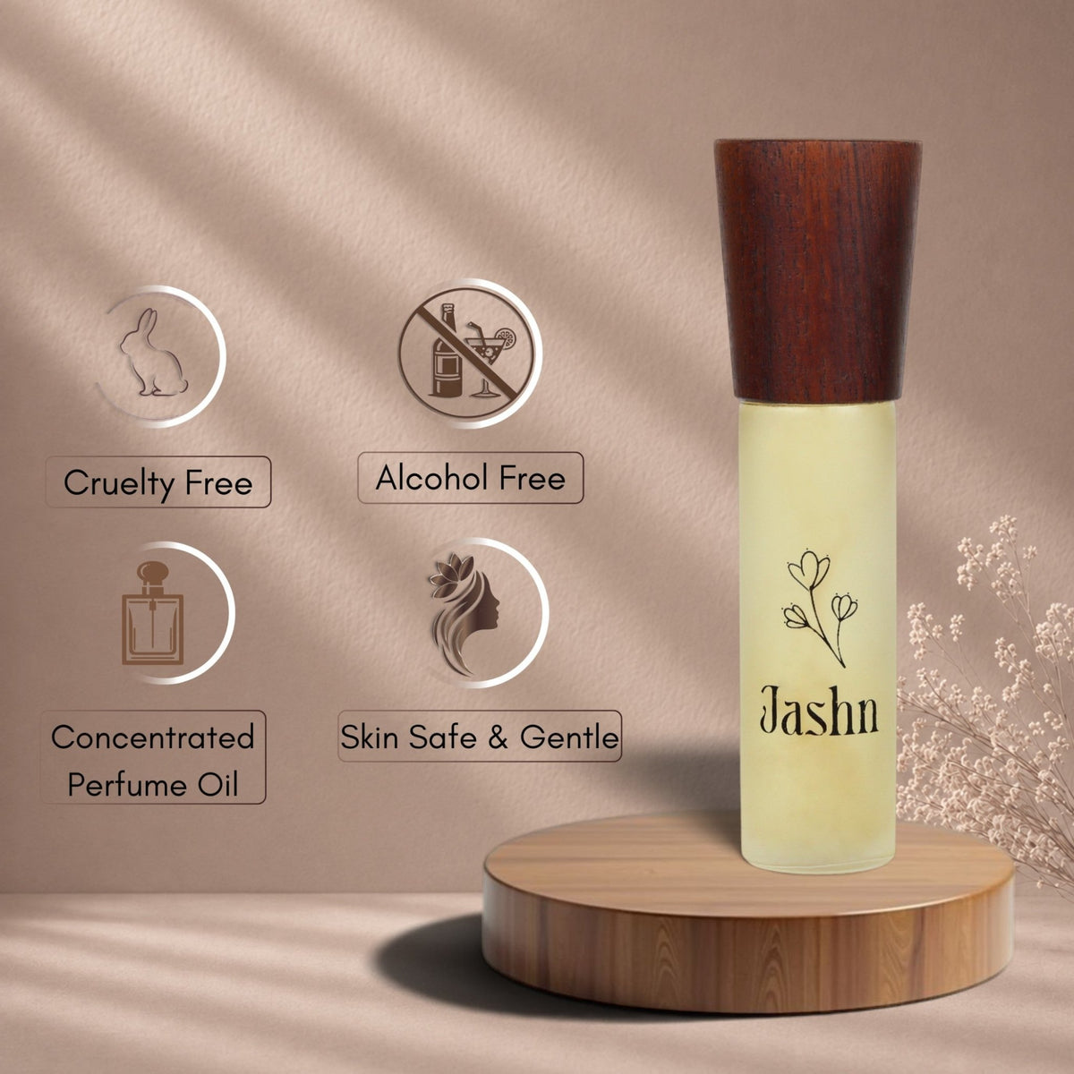 Jashn Alcohol-Free Attar | 10mL Roll-On – Perfume on Brown Living™. SKU: Jashn_8ml_1788422208460_0b48r. Img 7.