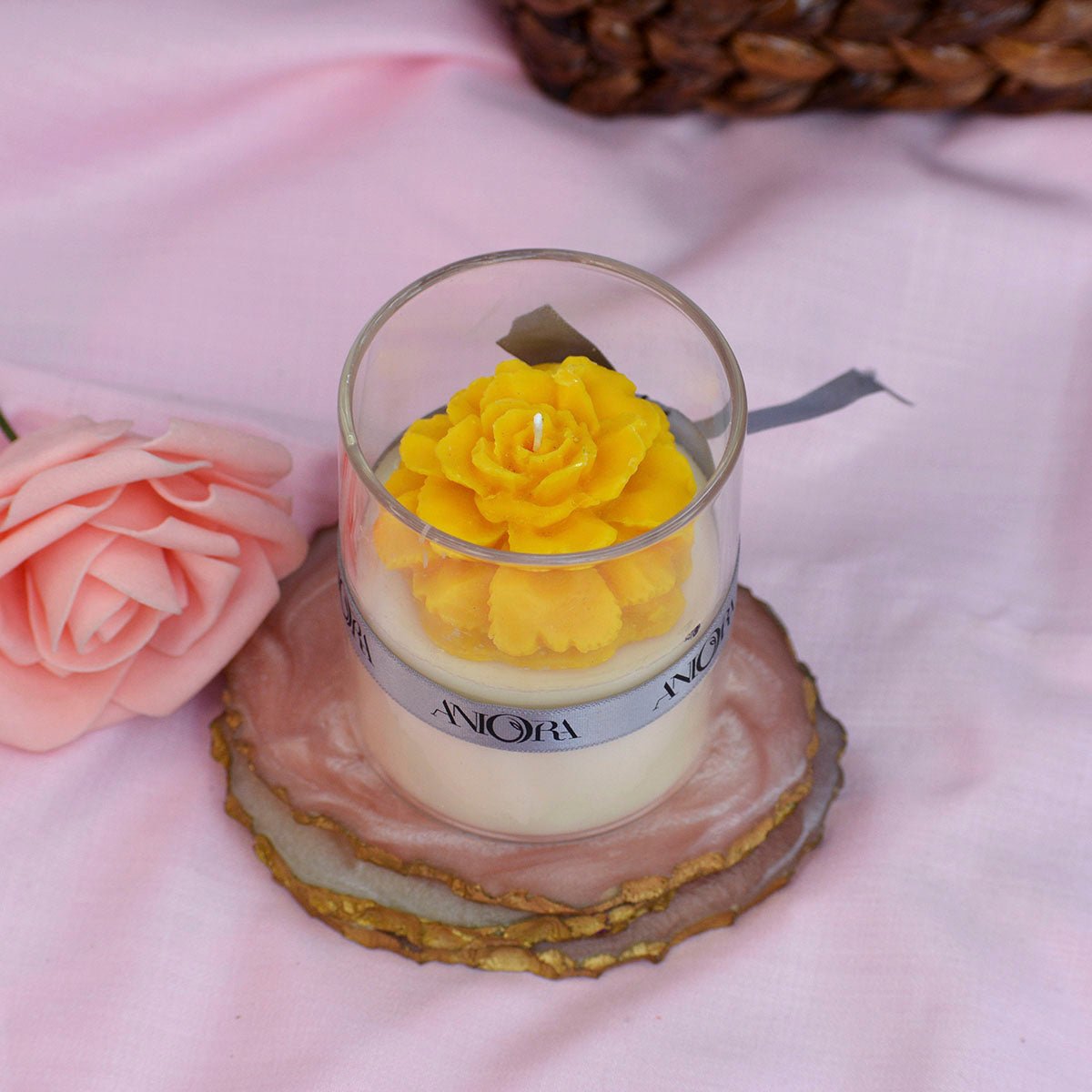 Jasmine Floral Jar Soy Wax Candle | Verified Sustainable by Brown Living™