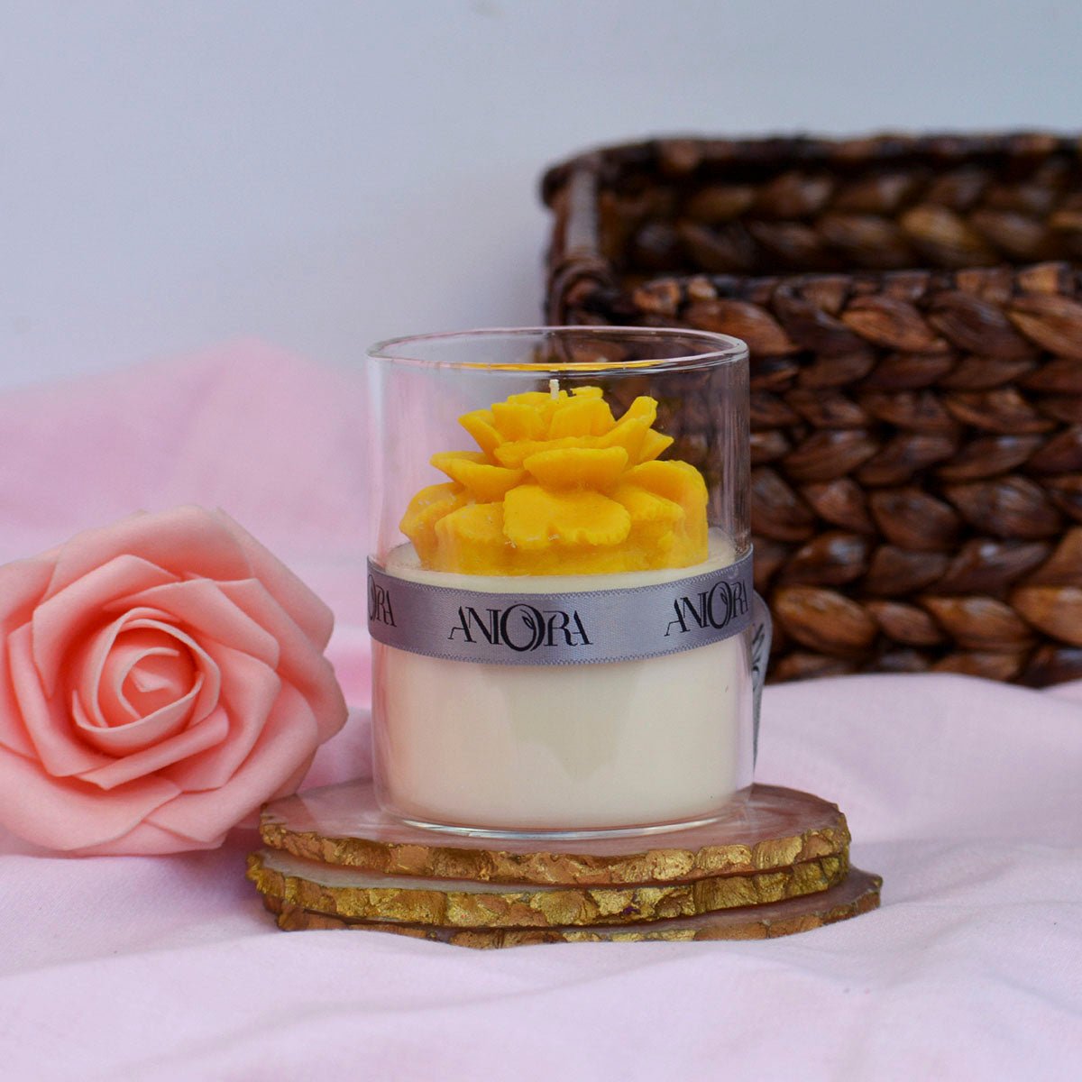 Jasmine Floral Jar Soy Wax Candle | Verified Sustainable by Brown Living™