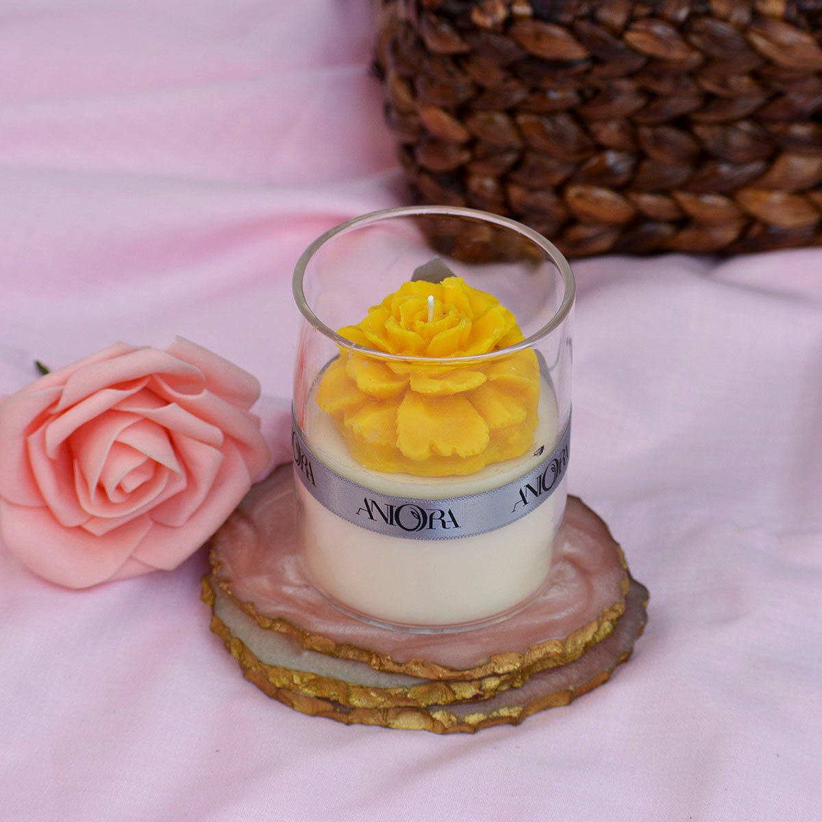 Jasmine Floral Jar Soy Wax Candle | Verified Sustainable by Brown Living™