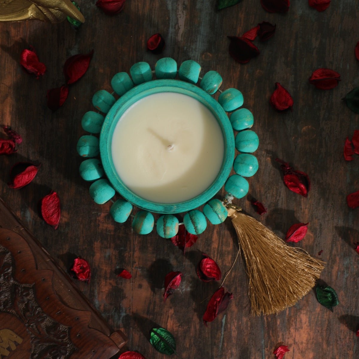Jasmine - Wooden Bowl Soy Candle | Verified Sustainable by Brown Living™