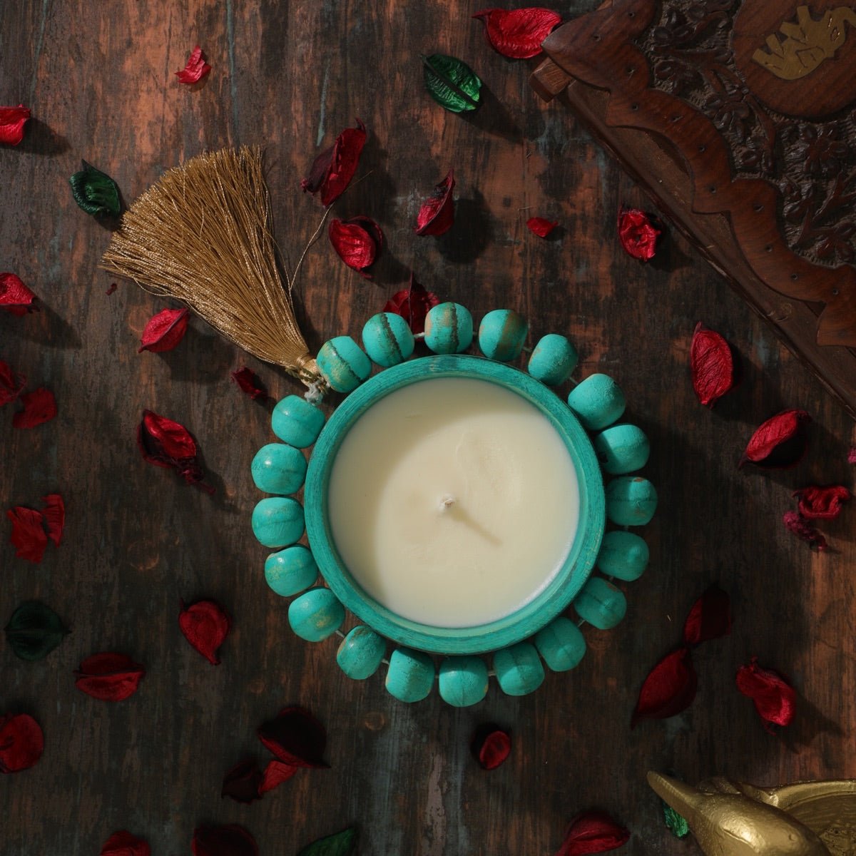 Jasmine - Wooden Bowl Soy Candle | Verified Sustainable by Brown Living™