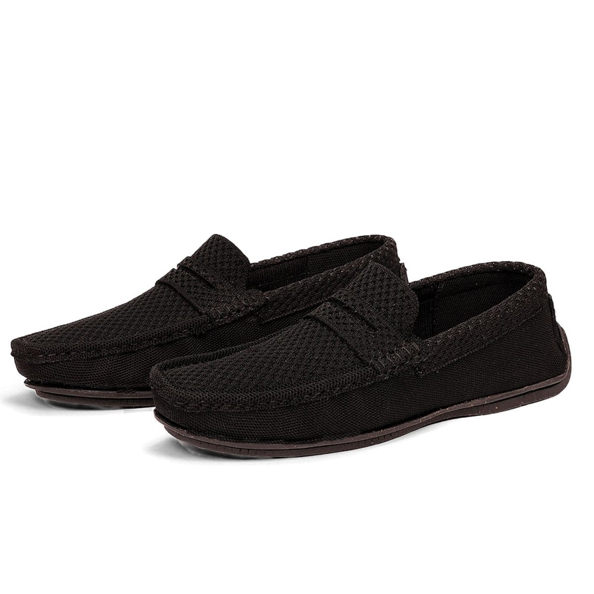 Jet Blue Moc Mens Shoes Loafers – Mens Casual Shoes on Brown Living™. SKU: GS_JBM_BLK3826. Img 1.