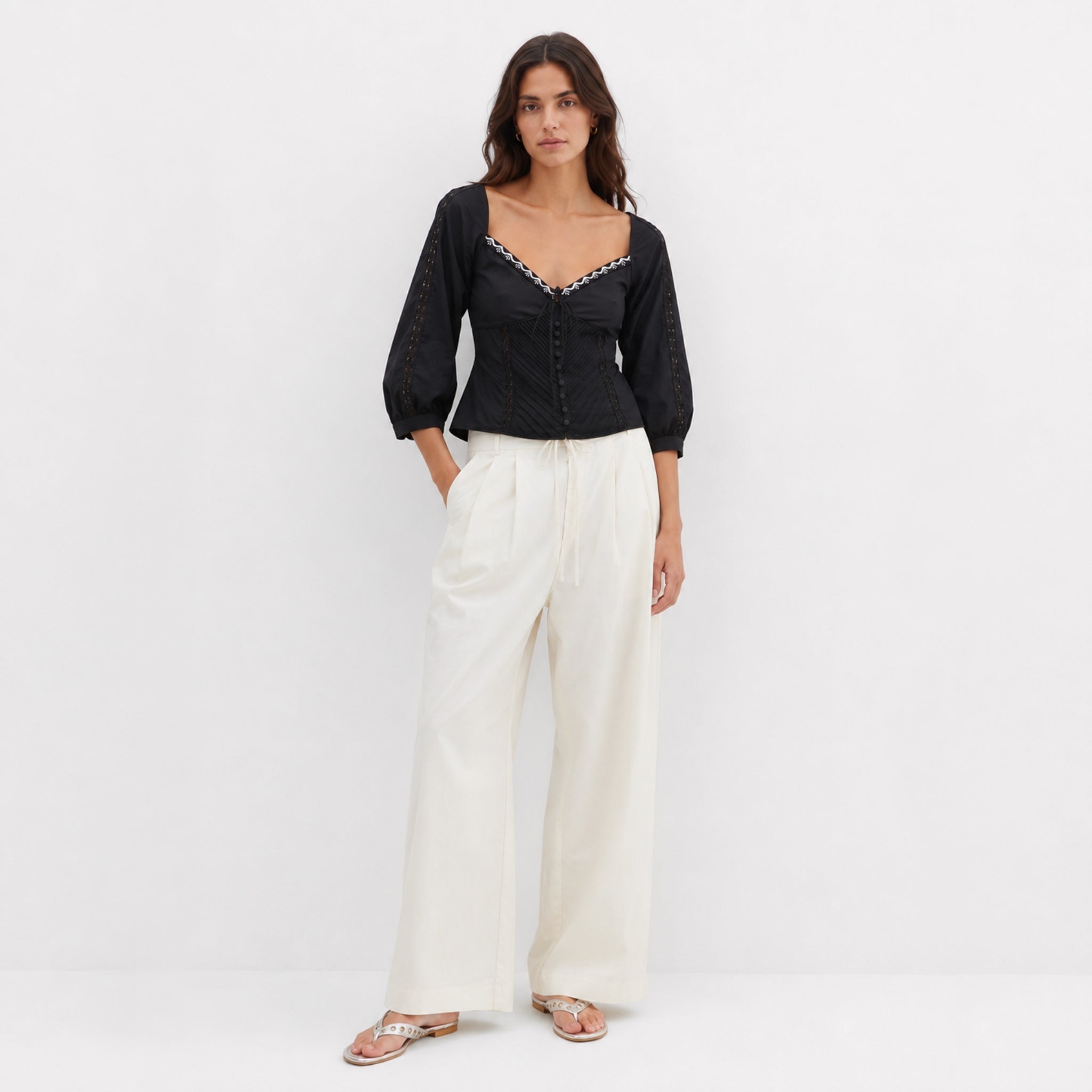 Joslin Top – Stylish Women’s Party Wear – Womens Top on Brown Living™. SKU: ER-TOP-JOCELYN-S-001. Img 6.