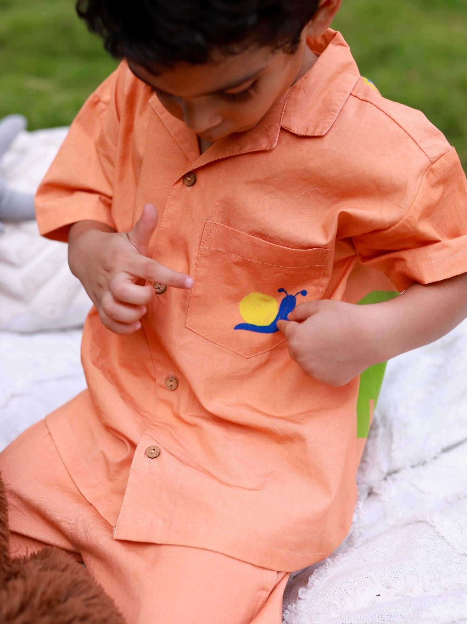 Jungle Joy Boys Cotton Co - ord Set | Printed Comfortable Kids Outfit – Kids Daywear Sets on Brown Living™. SKU: JJB23M1. Img 5.