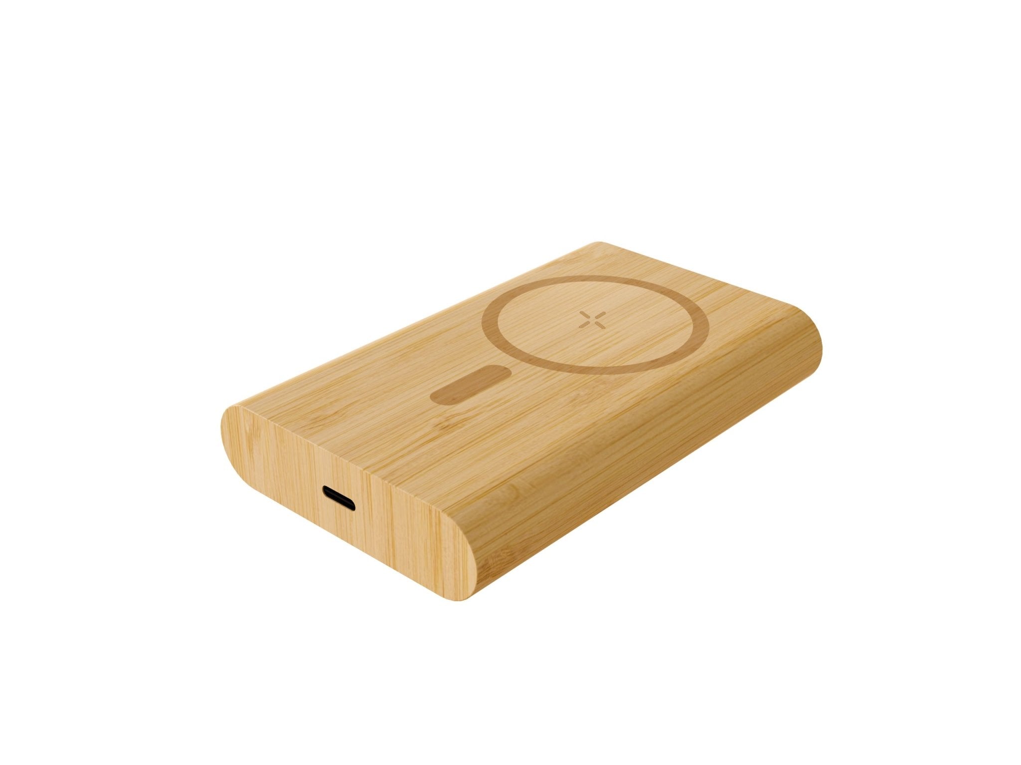 Juniper 2.0 10000mAh MagSafe Wireless Bamboo Power Bank – Desk Accessories on Brown Living™. SKU: MT626. Img 4.