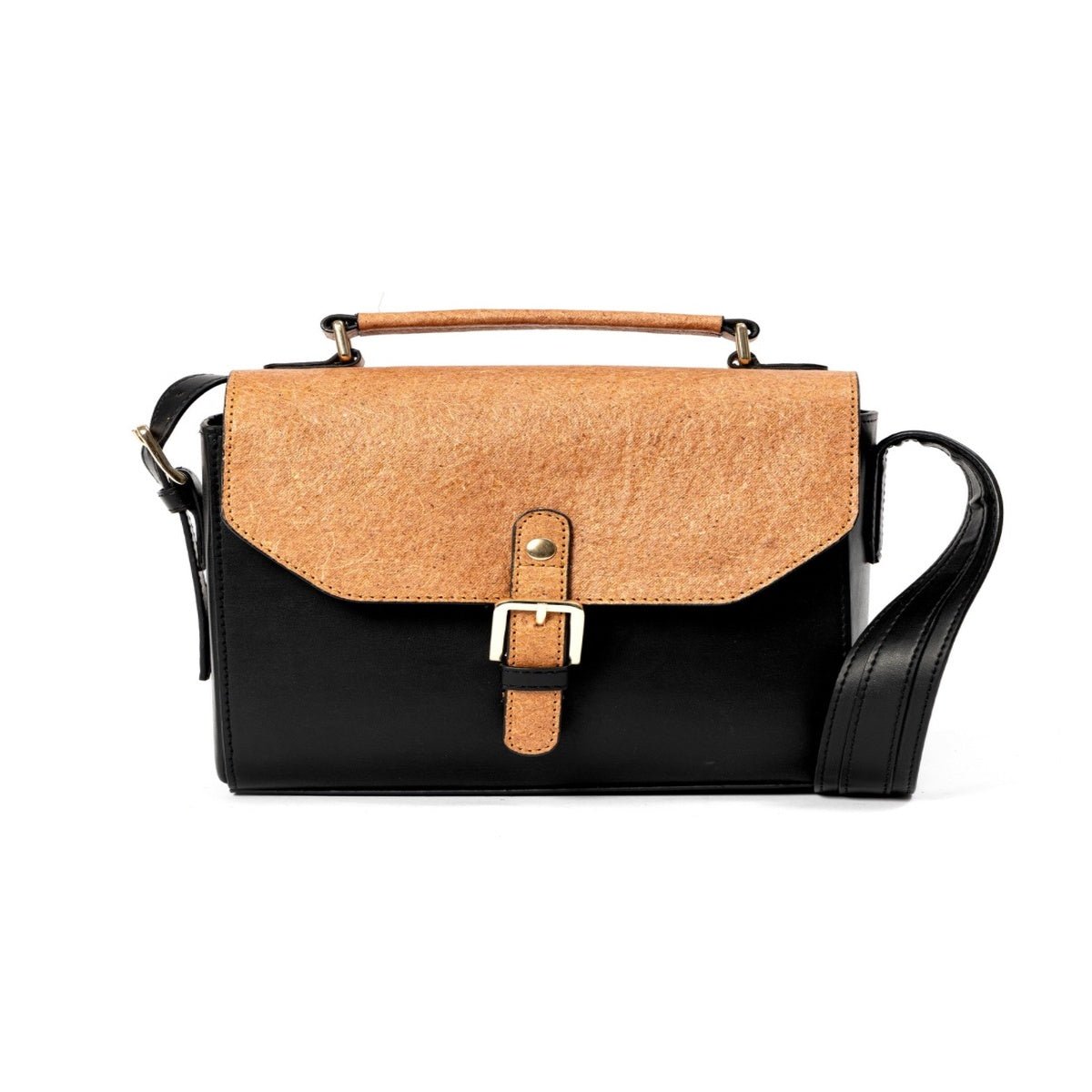 Juniper Vegan Leather Sling Bag Black - Main Image