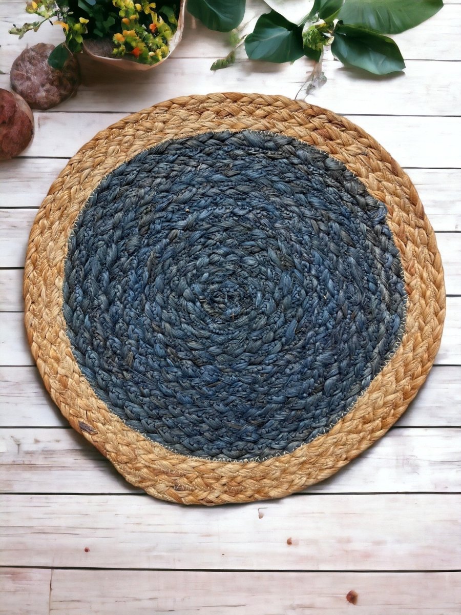Jute Placemats – Set of 2 – Table Linens by ONEarth available on Brown Living™. Yellow . SKU: OEP097. Img 8.
