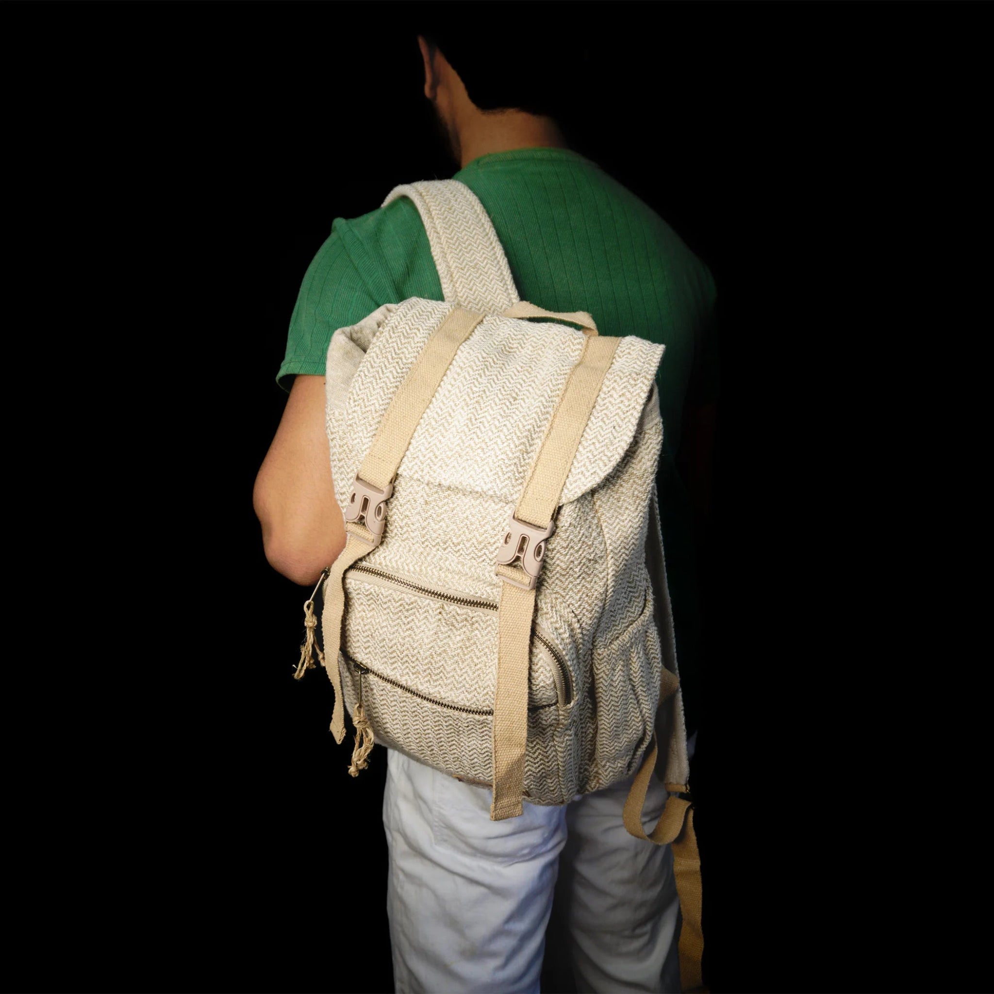 Kabru Backpack | Hemp and Cotton Blend Backpack | Sustainable Everyday – Backpacks on Brown Living™. SKU: OGBPKB01N. Img 5.