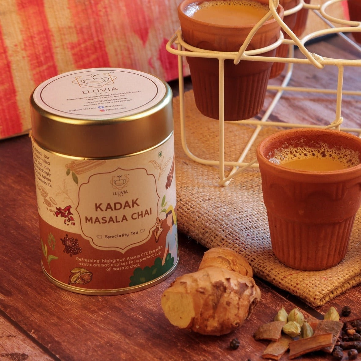 Kadak Masala Chai - Improves Metabolism & Immunity - 70g | Verified Sustainable by Brown Living™