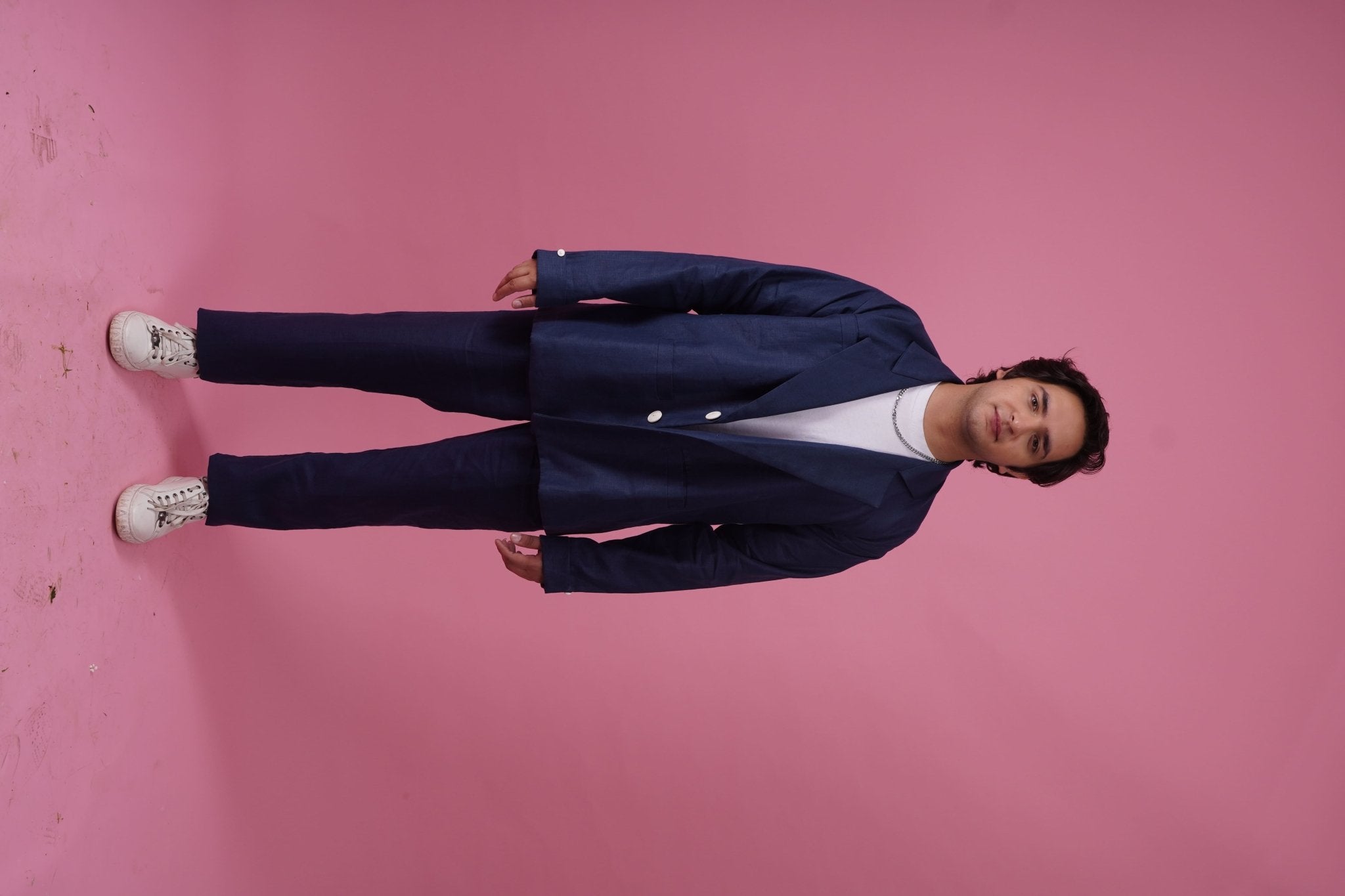 Kain Set Hemp Blazer with Hemp Pants Men’s Sustainable Co - Ord – Mens Co - Ord Sets on Brown Living™. SKU: BL_HOA38. Img 6.