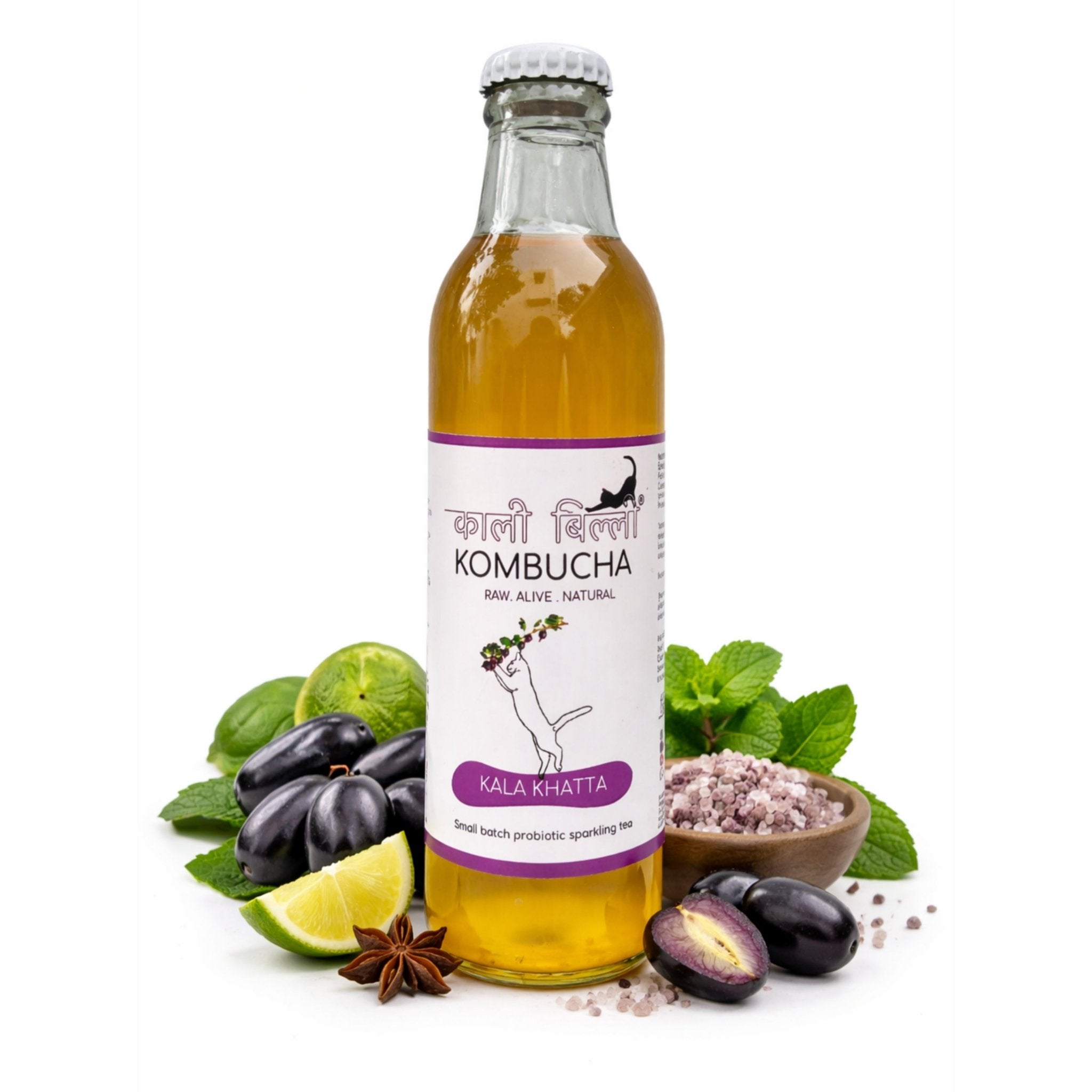 Kalakatta Kombucha 250ml | Bold Probiotic Fermented Tea – Health & Energy Drinks on Brown Living™. SKU: KBKKK. Img 1.