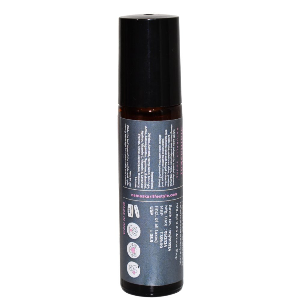 Kanti - 100% Natural Nail Strengthening Oil - 10 ml – Nail Cuticle Cream on Brown Living™. SKU: NNS10ml - Namaskar2024. Img 3.