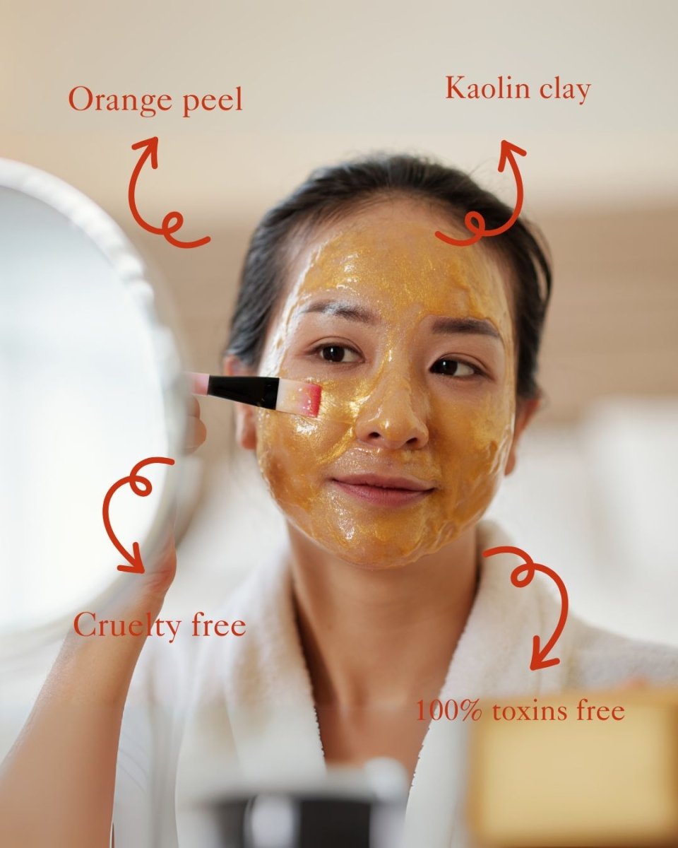 Kesar Glowing Face Mask - Pack 100 g – Face Pack on Brown Living™. SKU: SOB - FM - 2. Img 7.