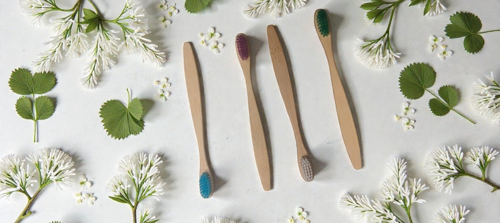 Kids Bamboo Toothbrush Pack Of 4 Eco Friendly Toothbrush – Tooth Brush on Brown Living™. SKU: OEB005. Img 3.