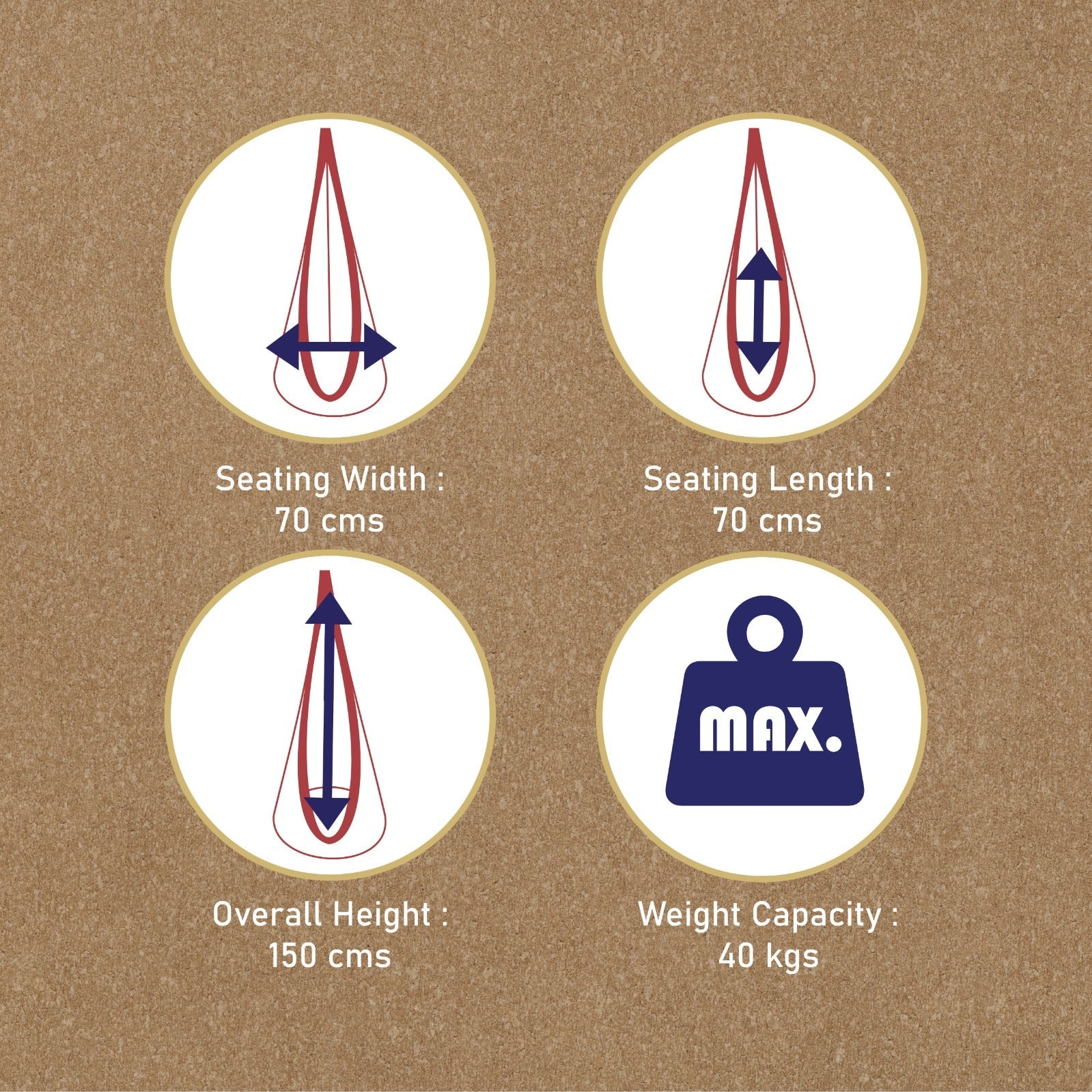 Kids Nest Swing | Cotton Jhula Swing Chair | For Age 3–12 – Home Decor on Brown Living™. SKU: KNS-Happystar_Green. Img 3.