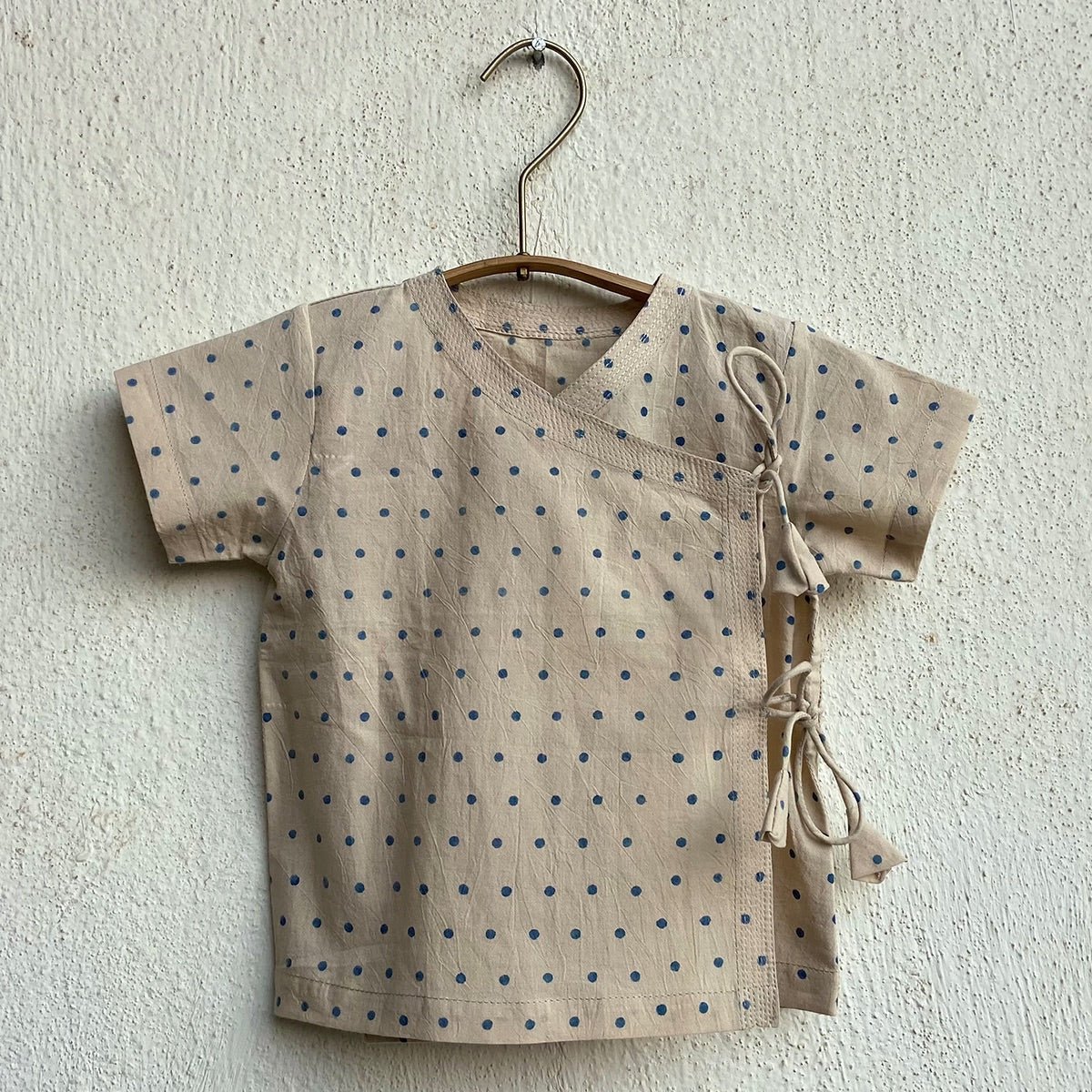 Kids Unisex Organic Cotton Raidana Angarakha and Check Pants – Kids Daywear Sets on Brown Living™. SKU: IND - RAICHK - ANGPJ - 03 - 0322. Img 2.