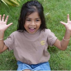 Kid’s Unisex T-Shirt – Plant Dyed, 0 Toxin & Anti - Microbial – Kids T-Shirts on Brown Living™. SKU: BVK015IG6. Img 7.
