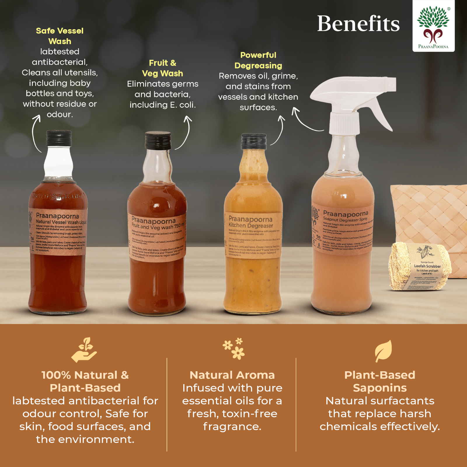 Kitchen Care Pack | food - safe plant based Soapnut degreasers, cleaners – Cleaning Products on Brown Living™. SKU: SKU_K04. Img 9.