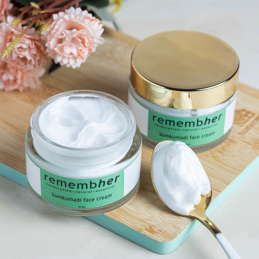 Kumkumadi Face Cream 50gm for Radiant Skin – Face Cream on Brown Living™. SKU: KUMFCR023. Img 1.
