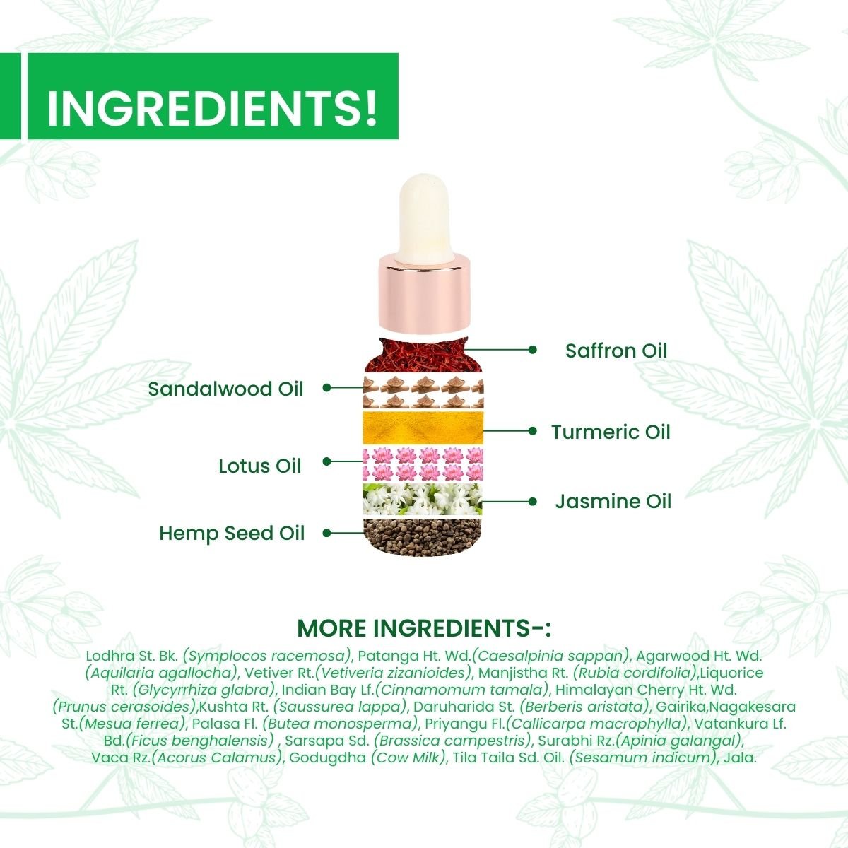 Kumkumadi Face Oil – Ayurvedic Glow & Skin Brightening Oil – Face Oil on Brown Living™. SKU: KUM_10ml. Img 6.