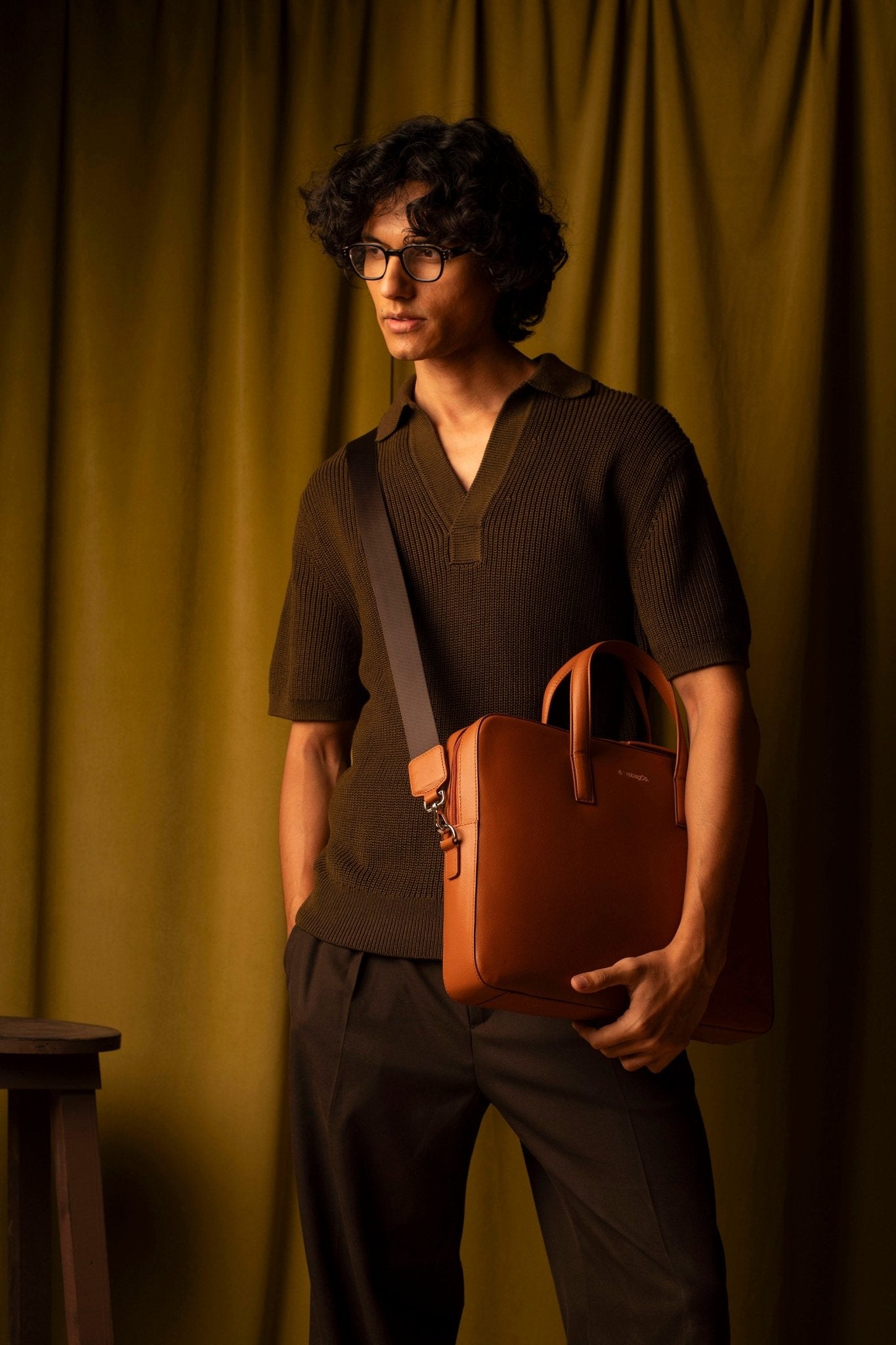 Laptop & Office Transit Briefcase Bag – Bags on Brown Living™. SKU: BL-LPB-BRN-001. Img 18.