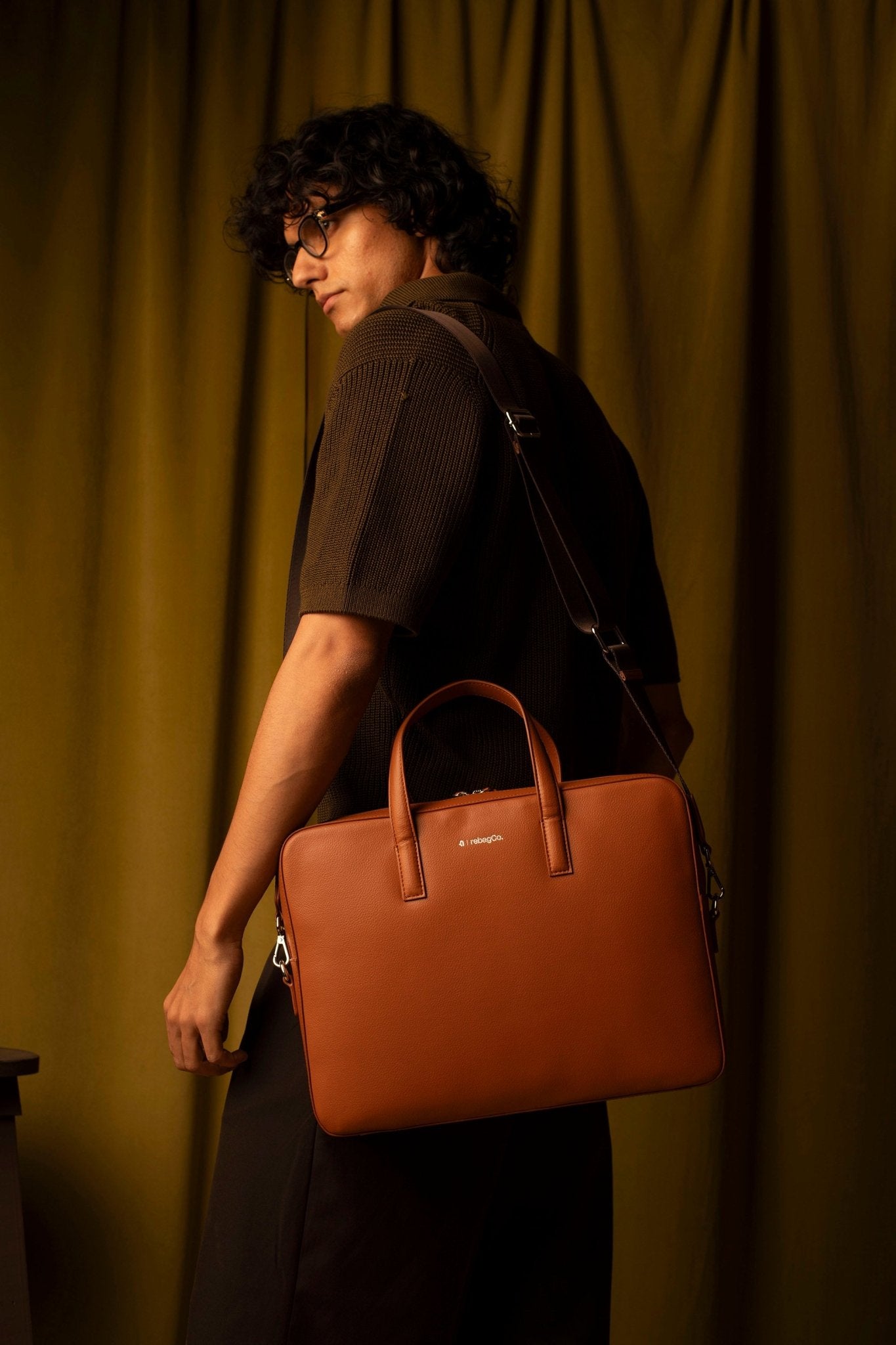 Laptop & Office Transit Briefcase Bag – Bags on Brown Living™. SKU: BL-LPB-BRN-001. Img 17.