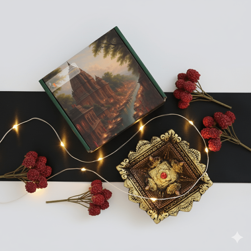 Large Charmukhi Diya Set – Handmade Decor – Home Decor on Brown Living™. SKU: D48. Img 6.
