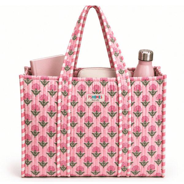 Large Cotton Tote Bag 18x18 Inches | 100% Reusable Shoulder Tote – Tote Bags on Brown Living™. SKU: 18x18PURPLE. Img 3.