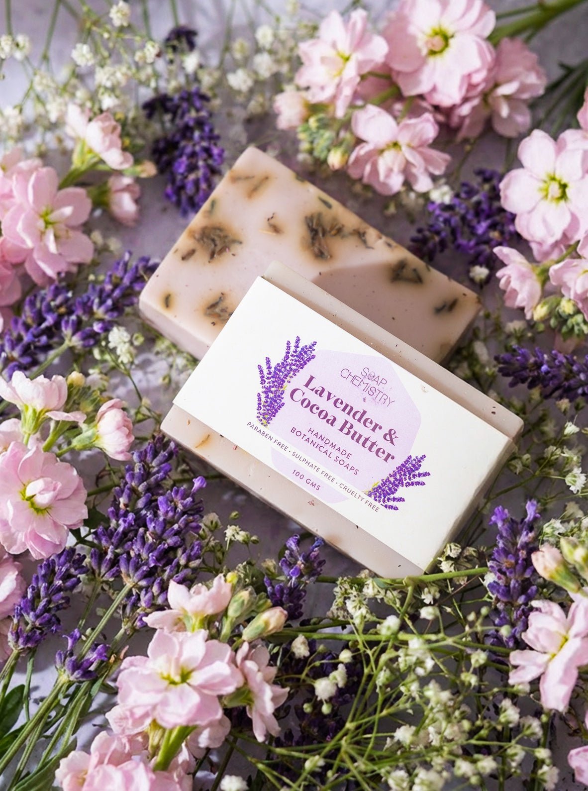 Lavender Cocoa Body Butter 125g | Soothing Deep Moisturizer – Body Soap on Brown Living™. SKU: SC-02. Img 1.