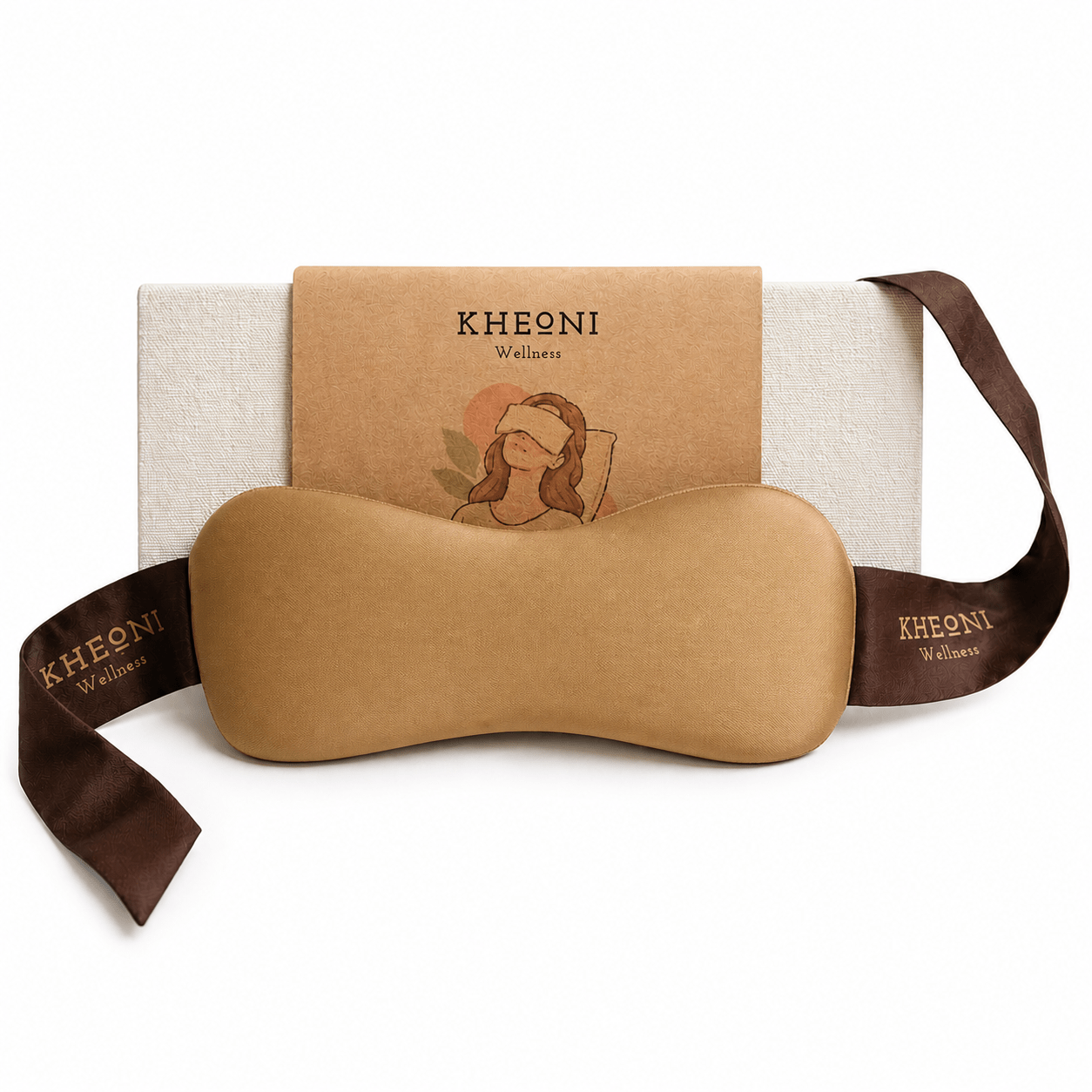 Lavender Eye Pillow | Sleep Eye Mask for Relaxation – Eye Pillow on Brown Living™. SKU: KHLEPBL-001. Img 1.