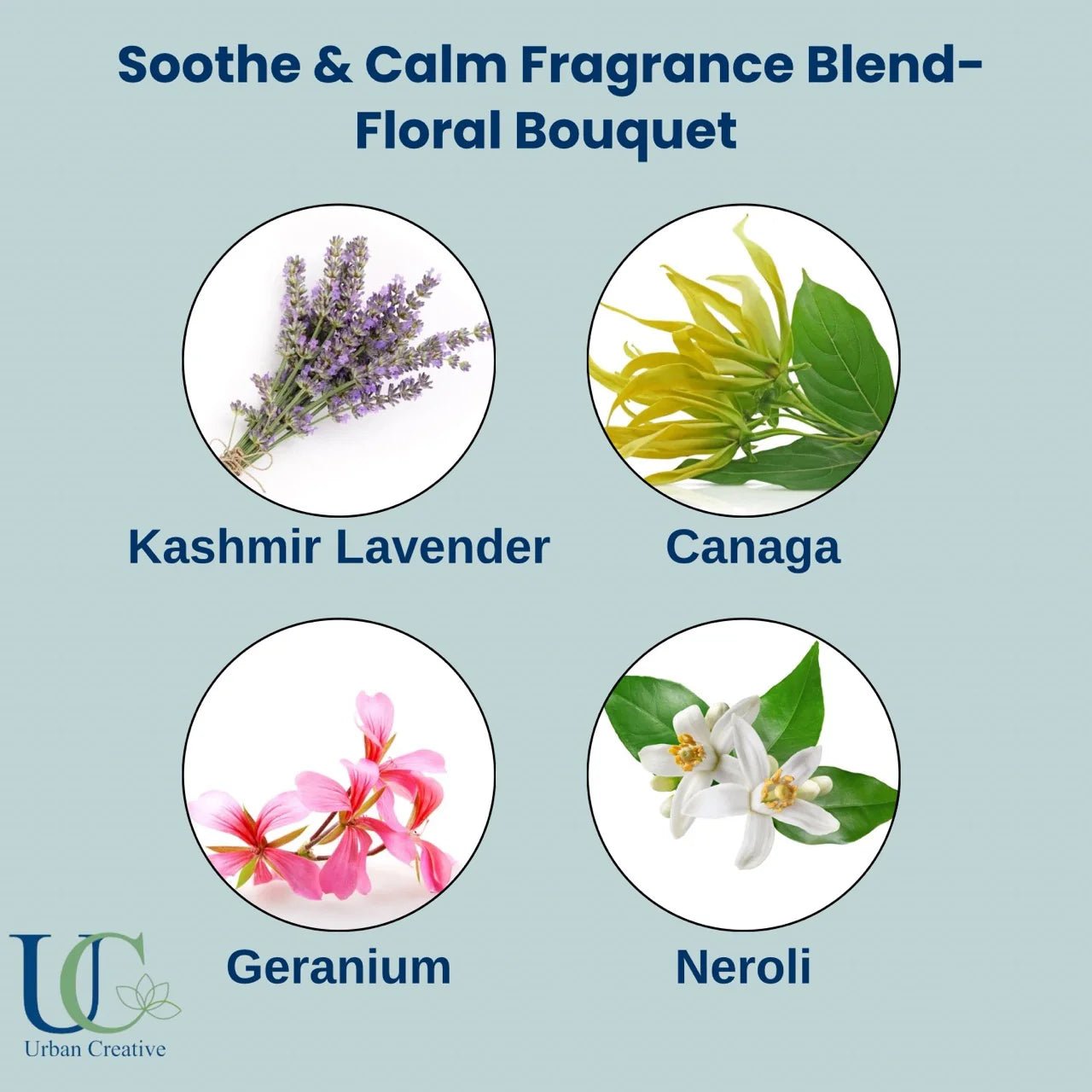 Lavender, Neroli & Geranium Shower Steamers – Calm Set of 4 – Bath Salt on Brown Living™. SKU: SS_4LN_GS. Img 3.