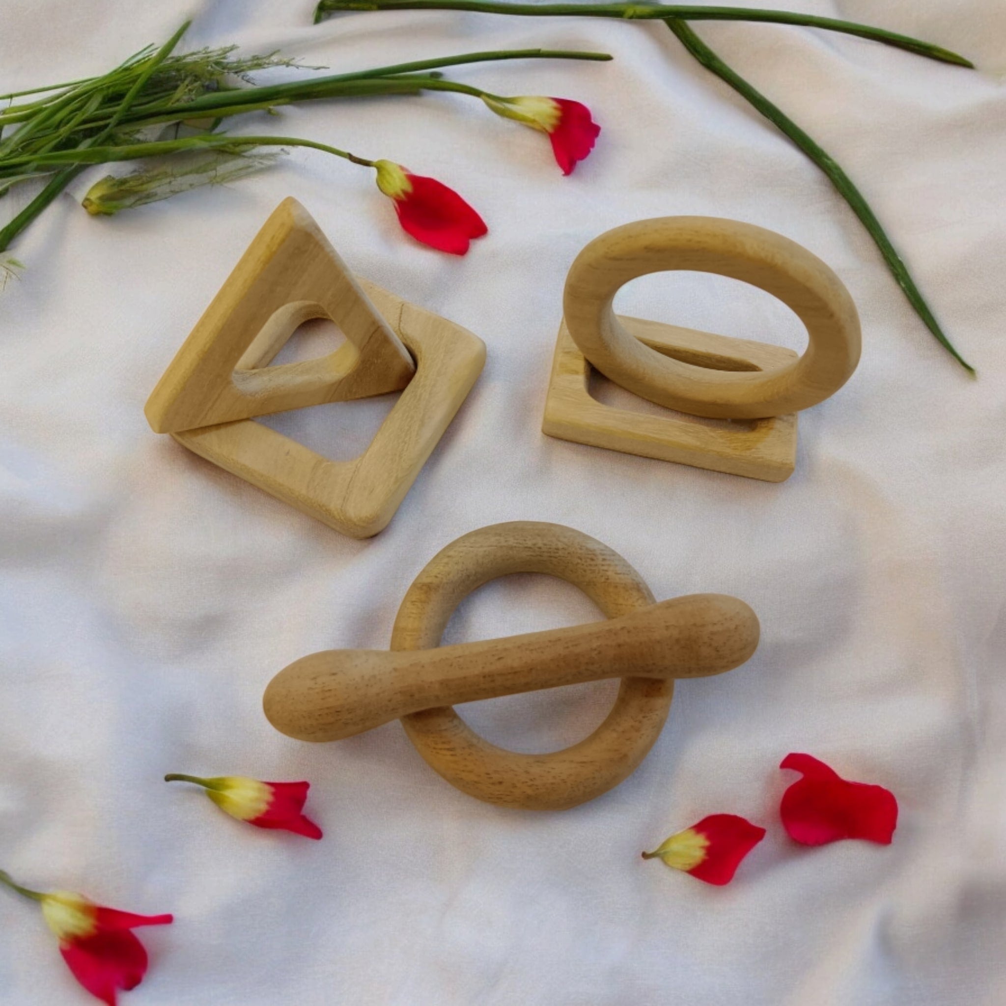 Learn While Teething – Neem Wooden Teethers With Math Symbols – Baby Teethers & Soothers on Brown Living™. SKU: T_SQR-RCT-CRL-TRL-DBL-RNG. Img 2.