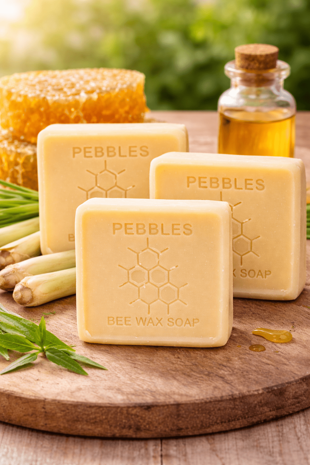Lemongrass Beeswax Soap | HoneyShield Moisture Bar – Body Soap on Brown Living™. SKU: APPCL-129. Img 2.