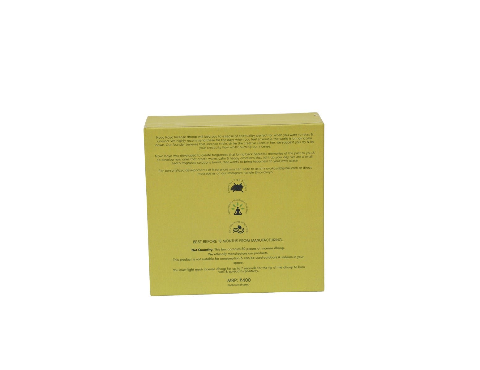 Lemongrass Dhoop Sticks | 50 Fragrant Sticks with Reusable Holder – Home Decor on Brown Living™. SKU: SLID003-1-1. Img 3.