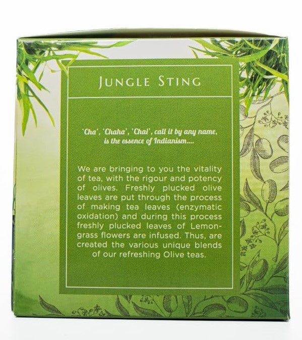 Lemongrass Olive Tea | Refreshing Herbal Olive Leaf Infusion – Pyramid Tea Bags on Brown Living™. SKU: JS_OLIVE_LEMONGRASS. Img 5.