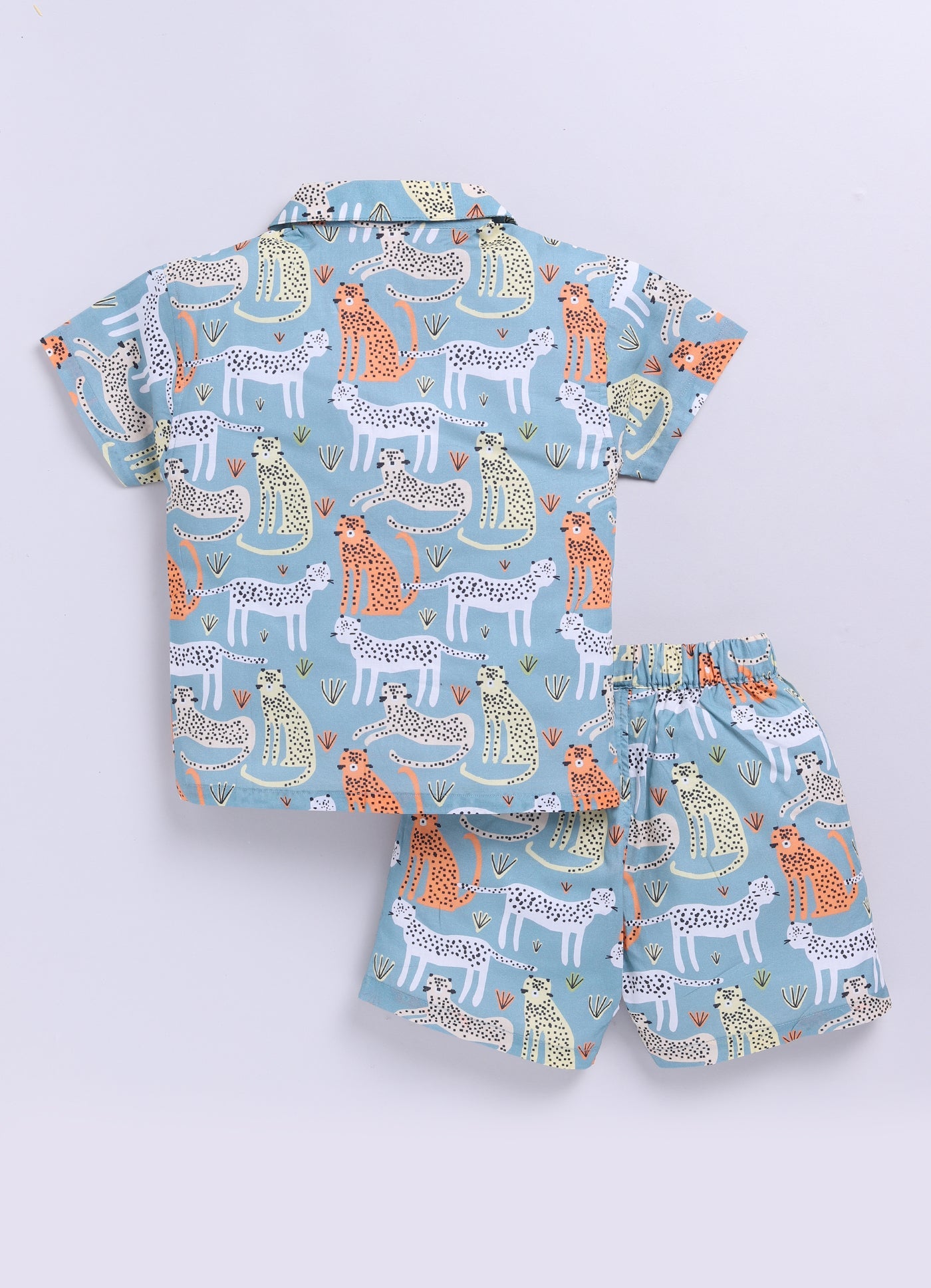 Leopard Dots Unisex Kids Co - ord Set | Printed Comfortable Outfit – Kids Daywear Sets on Brown Living™. SKU: LDU23M1. Img 5.