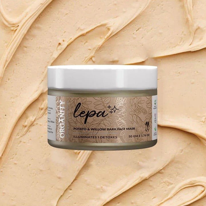Lepa - Potato & Willow Bark Face Mask – Face Pack on Brown Living™. SKU: ORG - LEPA - FM - POTATO - WILLOW - 50. Img 2.