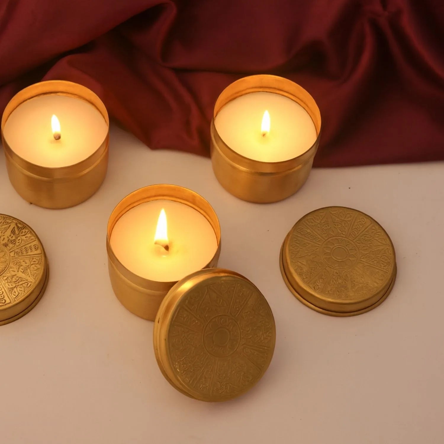 Limited Edition Heritage Box – Handcrafted Brass Candle Gift Set – Candles & Fragrances on Brown Living™. SKU: PRA25GH020. Img 5.