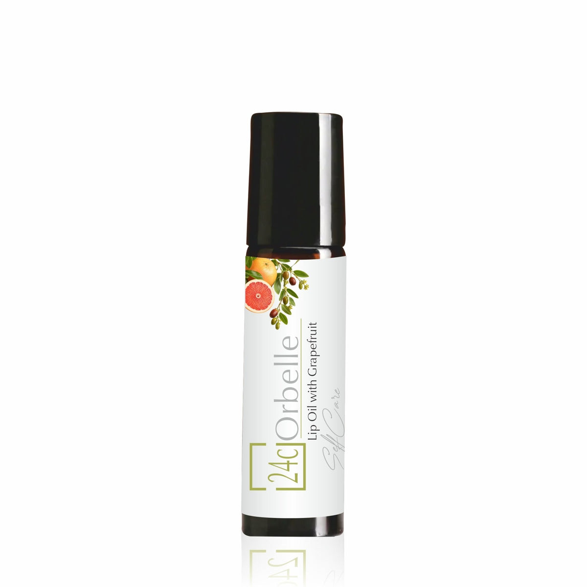 Lip Oil with Grapefruit - Amber Rollon – Lip Balms on Brown Living™. SKU: PERE20. Img 1.