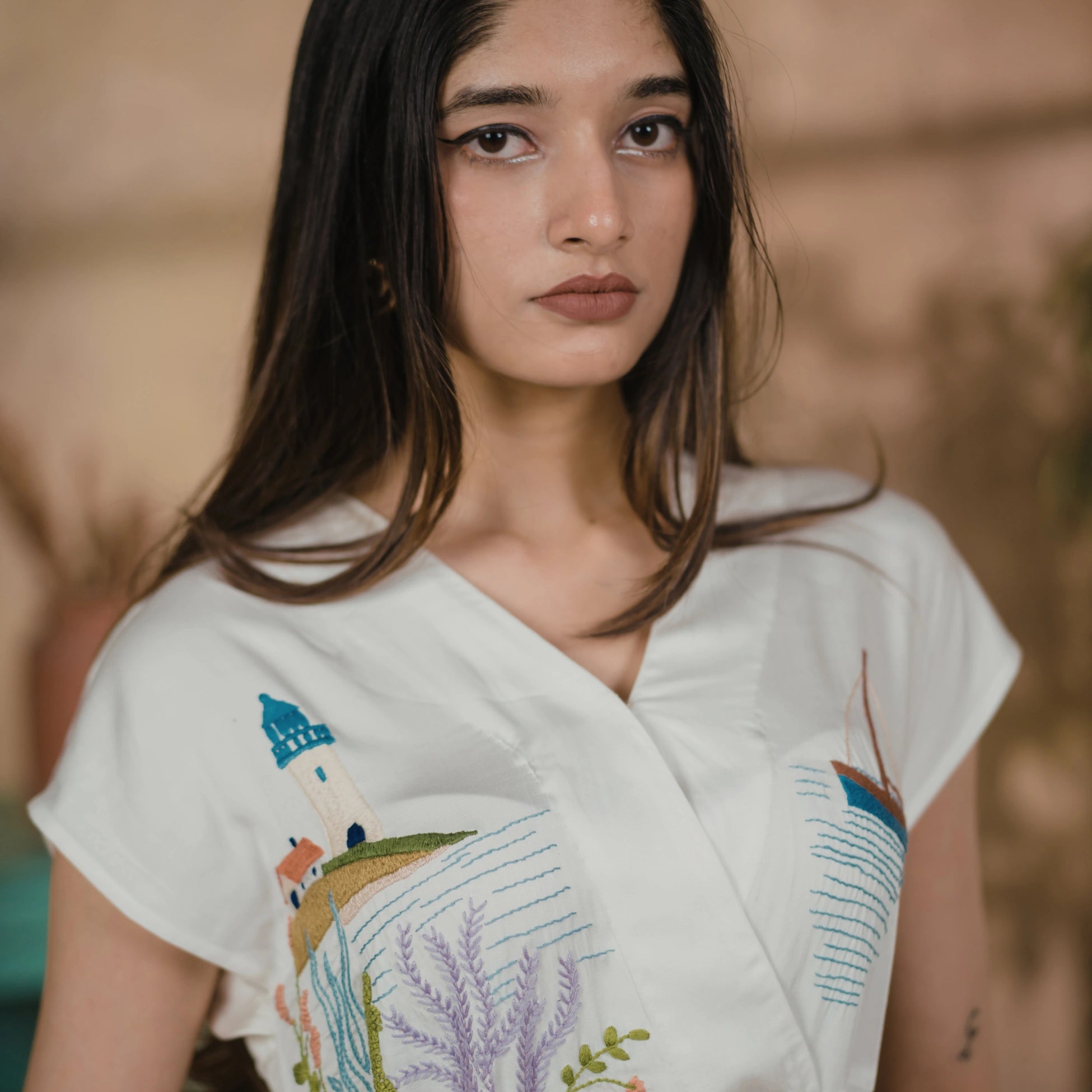 Liquid Node Dress Contemporary Women’s Designer Dress – Womens Dress on Brown Living™. SKU: Aayu10. Img 2.