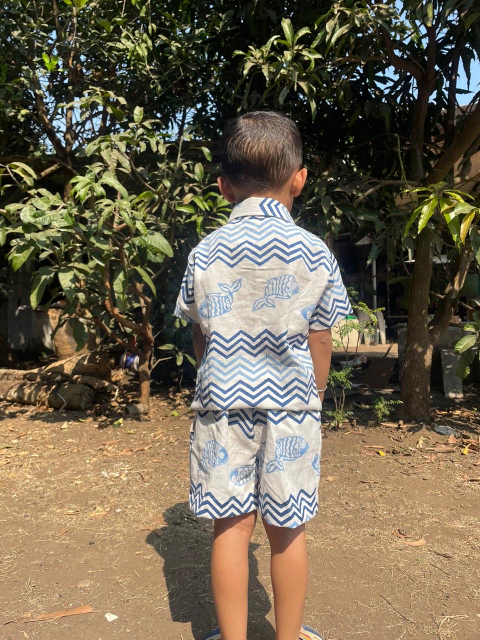 Little Ocean Explorer Co - ord Set – Kids Daywear Sets on Brown Living™. SKU: ST-25-0-6M. Img 2.