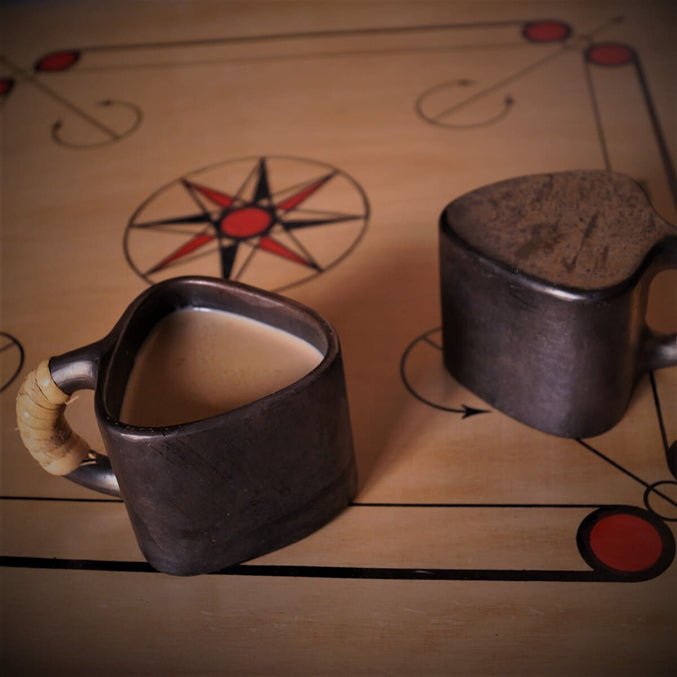 Longpi Black Pottery Trikon Coffee Mug - Small – Mugs on Brown Living™. SKU: SACHII0161T. Img 2.